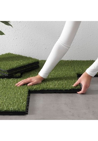 Ikea Runnen Yer Döşemesi, Suni Çim, 0,81 M², 9 Adet