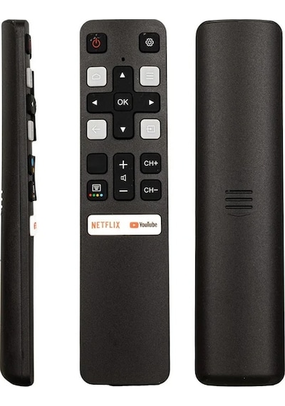 Tcl Rc 802v Fnr1 Htc120 Rc25324 Netflix Youtube Tuşlu Ses Komutsuz Lcd Led Tv Kumanda