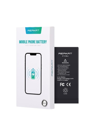 İphone 13 Mini Uyumlu Güçlendirilmiş Yüksek Kapasite Batarya - 2450 Mah