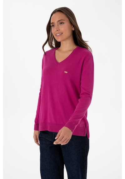 U.s. Polo Assn. Kadın Kazak /triko 50313598-vr252 Fusya Melanj