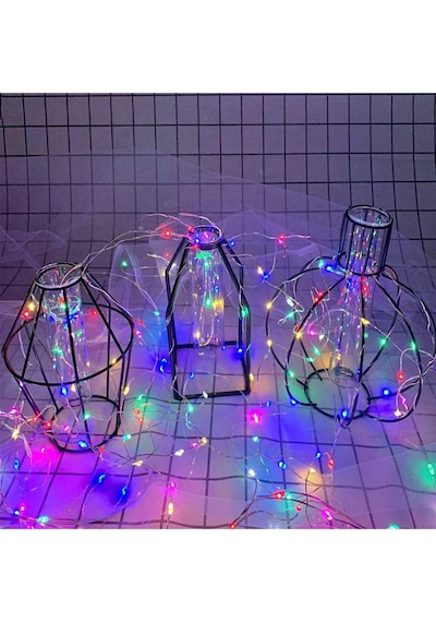 Pilli Dekoratif Peri Led Işık 3 Metre Rgb Gaming Aydınlatma Renkli
