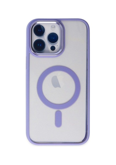 Apple İphone 14 Pro Kılıf Room Magneticsafe Silikon - Lila Çok Renkli