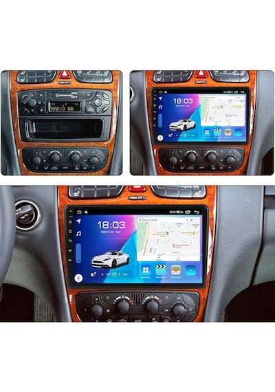 Mercedes C Serisi W203 Android Multimedya Sistemi 4-64 Cadence 2000-2004 9"