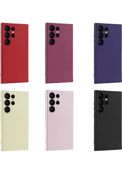 Galaxy S24 Ultra Kılıf Zore Premier Silikon Kapak Mürdüm