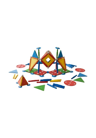 Supermag 85 Parça Manyetik Yapı Oyuncağı Ve Geometri Stem Eğitim Seti