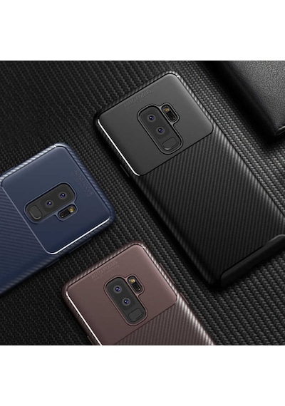 Samsung Galaxy Uyumlu S9 Plus Kilif Karbon Silikon Case 389460202