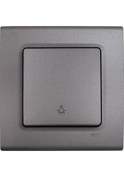Viko Linnera Life Granit Grisi Light Yaylı Anahtar Çerçeveli - 90442003