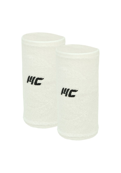 Musclecloth Training Uzun Havlu Bileklik 2'li Paket Beyaz Beyaz