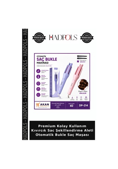 Premium Kolay Kullanım Kıvırcık Sac Şekillendirme Aleti Otomatik Bukle Saç Maşası