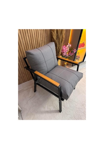 Balkon Mobilyası , Bahçe Mobilyası, 3-1-1 Takıma Uygun, Minder Kılıfı , Koruyucu Kılıf ,outdoor Kumaş Gri