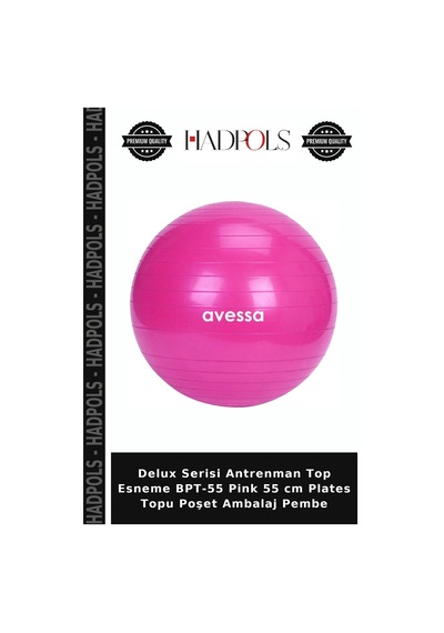 Delux Serisi Antrenman Top Esneme Bpt-55 Pink 55 Cm Plates Topu Poşet Ambalaj Pembe
