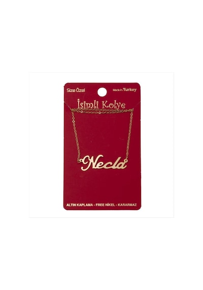 Necla İsimli Kolye Kişiye Özel 11
