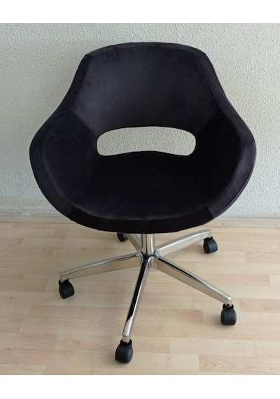 Kamusalmarket Büro Koltuğu Krom Yıldız Ayaklı Döküm Sünger
