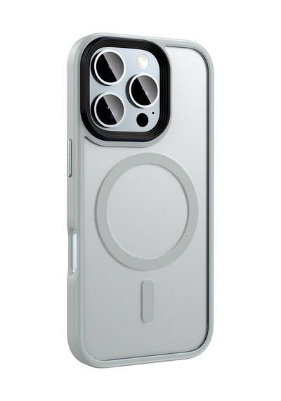 Apple Uyumlu iPhone 16 Pro Kılıf Magsafe Destekli Kamera Yükseltili Mat Parmak İzi Tutmayan Silikon Celikaksesuar Pembe