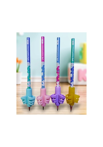 Unicorn Kurşun Kalem Kolay Ve Düzgün Kalem Tutma Aparatları Seti 4 Lü Set 2b Çok Renkli