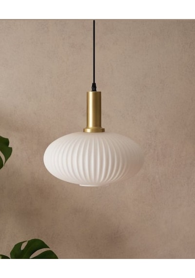 Mylights Modern Opal Sarkıt Avize 25cm Bronz Askılı Spor Tekli Avize Oda Mutfak Salon Korıdor Opal