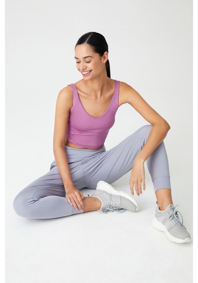 Los Ojos Kadın Gri Yüksek Bel Jogger Eşofman Altı Joggers Gri Gri