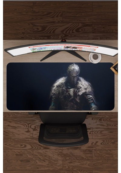 Dark Souls Kaymaz Dikişli Kauçuk Oyuncu Mousepad V2 - 90x40 Xxl Gaming Mouse Pad Fare Altlığı