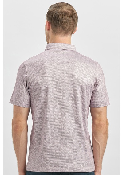 Lila Desenli Merserize Düğmeli Yaka Garnili Pamuklu Casual Slim Fit Dar Kesim Tişört 1011240164 Lila Lila Desenli Merserize Düğmeli Yaka Garnili Pamuklu Casual Slim Fit Dar Kesim Tişört 1011240164 Lila