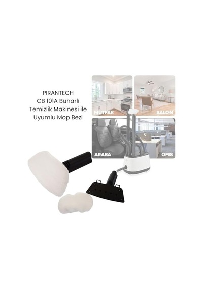 Pırantech Cb 101a Buhar Makinesi İle Uyumlu Mop Bezi 2'li