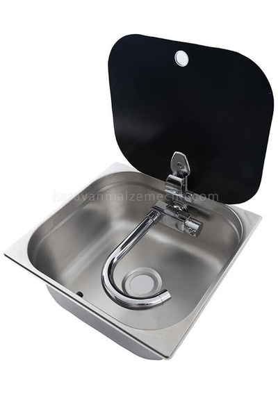 Bio-tech Kapaklı Kare Evye Cam Kapak-580