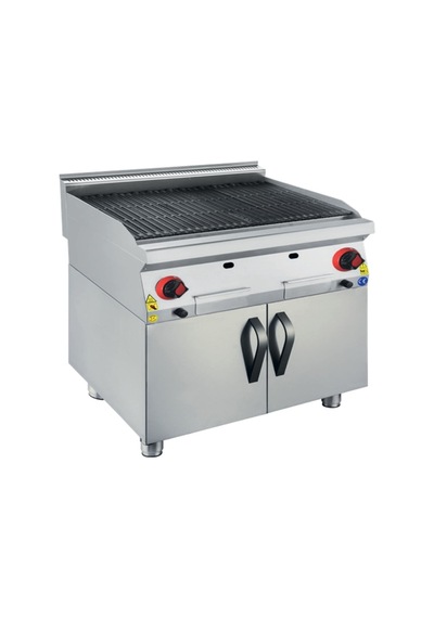 Karacasan Endüstriyel 900 Seri Dolaplı 80 Cm Doğalgazlı Lavataş Döküm Izgara Krcs.eızdldg.890