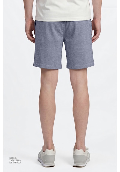AC&Co / Altınyıldız Classics Erkek Lacı Pamuklu Standart Fit Normal Kesim Beli Bağlamalı Yan Cepli Örme Şort Lacı Lacivert AC&Co / Altınyıldız Classics Erkek Lacı Pamuklu Standart Fit Normal Kesim Beli Bağlamalı Yan Cepli Örme Şort Lacı Lacivert