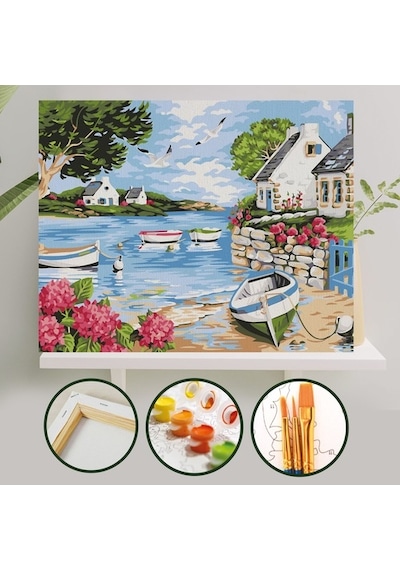 Sayılarla Boyama Tuval Seti 40X50 Cm - Kasaba