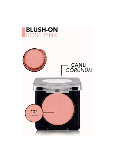 Flormar Mat Bitişli Kompakt Allık - Blush-On - 102 Rose Pink - 8682536051729