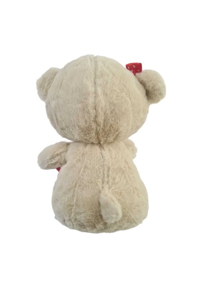 Sevimli Kalpli Ayıcık 30 Cm Uyku Arkadaşı Bej