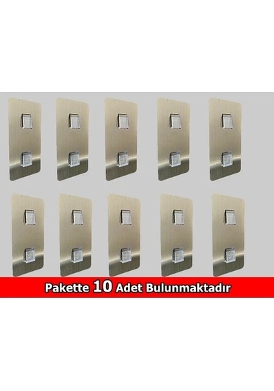 Sticker K.yapış. Askılık Altın Sarısı Çiftli Dikey Çok Renkli