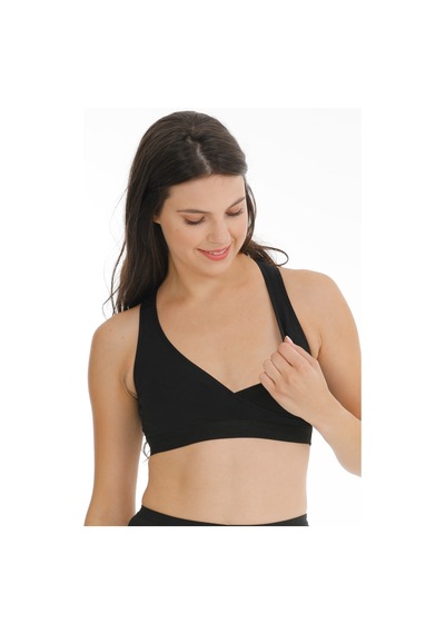 Parlingerie Hamile Emzirme Büstiyeri Sporcu Siyah