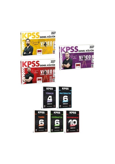 Yargı 2027 Kpss Tarih + Coğrafya + Vatandaşlık Video Ders Notları 3 Lü Set+evp Akademi Kpss Tüm Adaylar Tüm Dersler 32 Deneme Seti