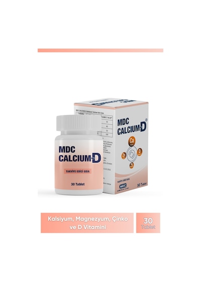 Mdc Calcium-D Takviye Edici Gıda 30 Tablet