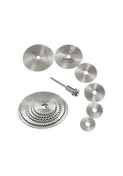 Zhltools Metal 6 Parça Mini Matkap Ucu Ahşap Kesme Yuvarlak Çelik Bıçak Disk Testere Seti Kiti