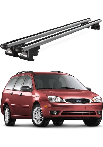 Venüs Ford Focus Wagon 2005-2007 Uyumlu Gri Ara Atkı Port Bagaj Tavan Barı