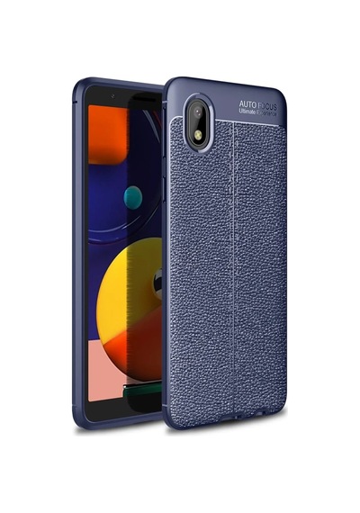 Samsung Galaxy Uyumlu. A01 Core Kılıf Auto Focus Kapak - Lacivert
