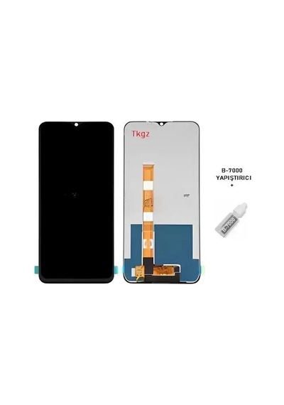 Tkgz - Oppo Realme C11 Uyumlu Lcd Ekran Dokunmatik Reyze Servis Lcd + B-7000