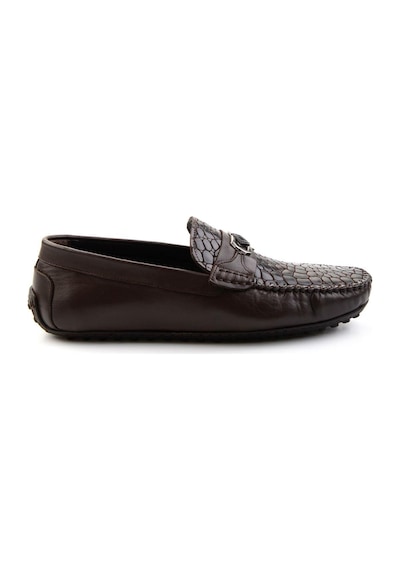 Bambi Kahve Hakiki Deri Erkek Loafer Ayakkabı E01757714803 Kahve