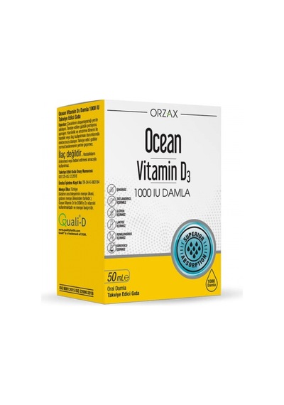 Ocean Vitamin D3 1000 Iu Damla 50 Ml 07/2026 Skt