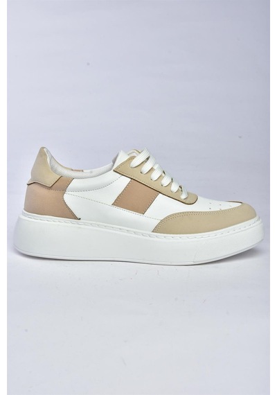 Fox Shoes P274048809 Beyaz/bej Günlük Kadın Spor Ayakkabı Sneakers Beyaz - Bej