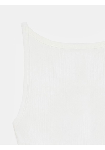 Dilvin 32774 Halter Yaka Top-ekru
