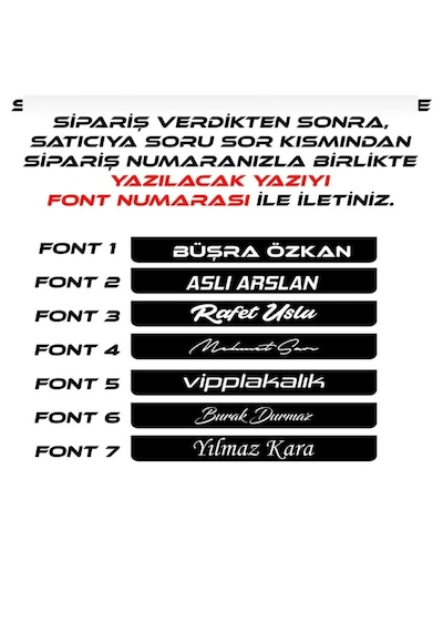 3d Lüx Standartlara Uygun Kişiye Özel Takmatik Plakalık 2 Adet