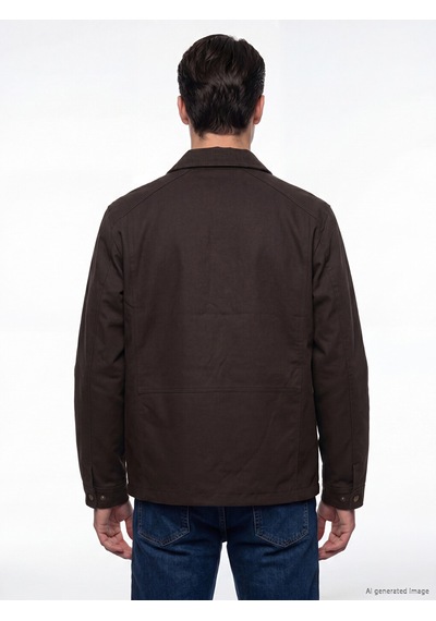 Lcwaıkıkı Classic Kahverengi Regular Fit Kadife Yaka Erkek Ceket