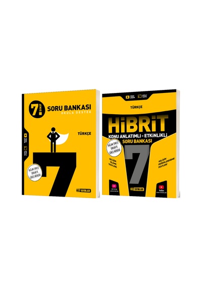 Hız 2027 7. Sınıf Türkçe Bağlam Temelli + Hibrit - Konu Anlatımlı Soru Bankası Seti 2 Kitap Maarif Model