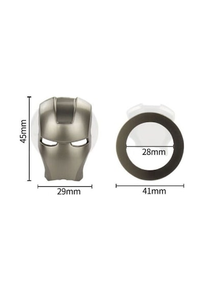 Start Stop Klima Düğme Buton Koruyucu Füme Metal