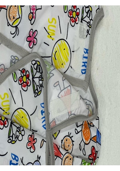 4-7 Yaş Family Sıvı Geçirmez, Uzun Kollu Çocuk Faaliyet Aktivite Boyama Önlüğü 1 Adet