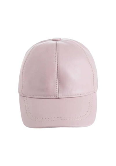 Unisex %100 Deri Arkadan Ayarlanabilir Baseball Kep Şapka Lila