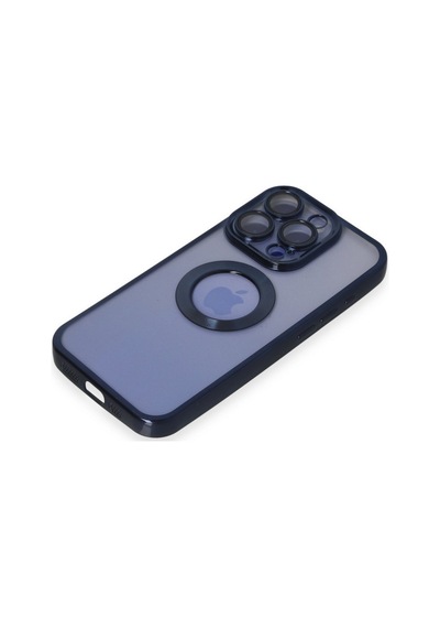 Apple iPhone  Uyumlu,  15 Pro Max Kılıf Slot Silikon - Lacivert