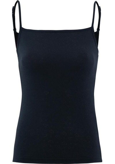 Blackspade 1265 Bayan Siyah İnce Askı Thermal Atlet